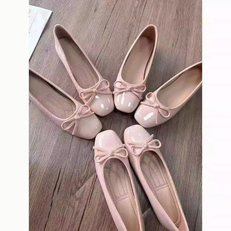 Heels - Sapatilhas Femininas com Bico Quadrado e