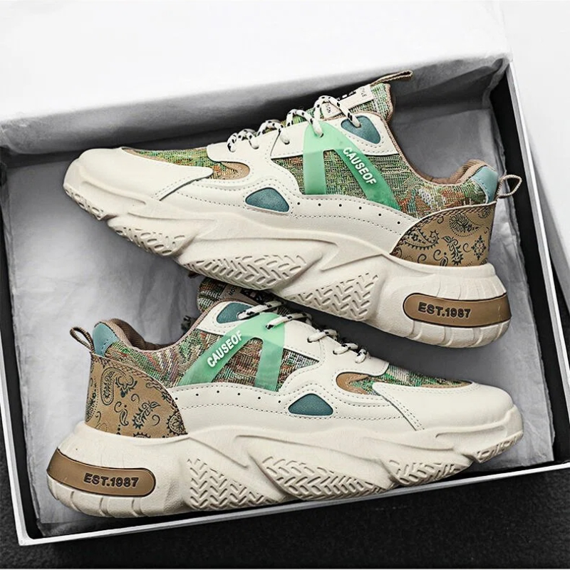 Wide Toe Box Running Sneakers - Tênis Masculino Unissex Leve e Respirável