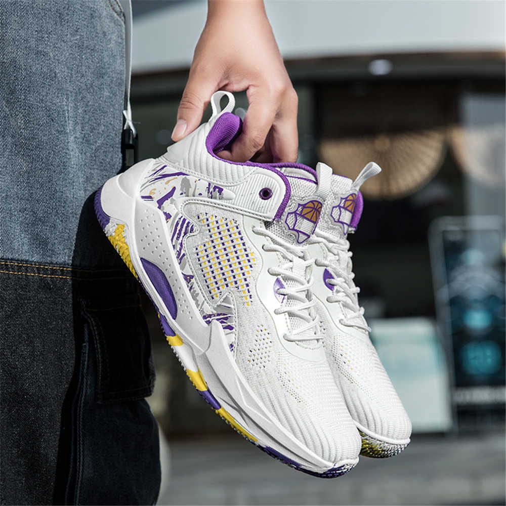 Knit Fabric Lace Up Sneakers - Tênis Feminino de Cano Alto em